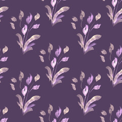 Elegant Muted Floral Pattern: Dynamic Watercolour Design for Unique Apparel, Nature-Inspired Interiors and Captivating Graphic Projects.