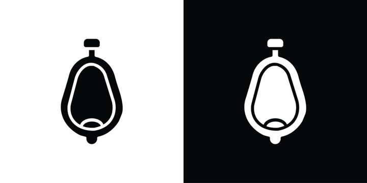 Urinal icon of a flat style vector