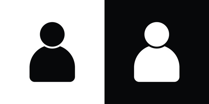 User icon of a flat style vector