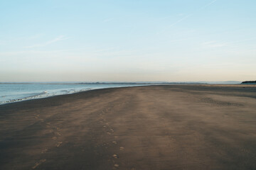 Sandy beach at The East Head National Trust, England, UK
