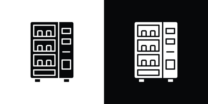 Vending machine icon of a flat style vector