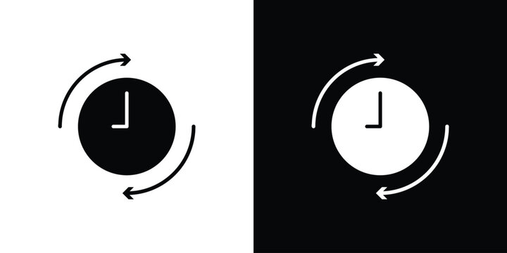 Wait time icon of a flat style vector