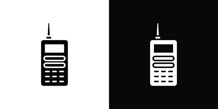 Walkie talkie icon of a flat style vector