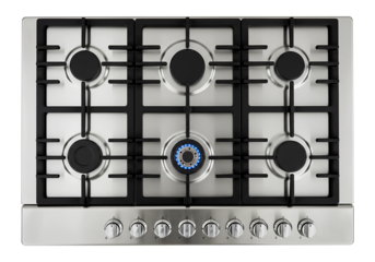 Six Burner Gas Cooktop Stainless Steel Design, Efficient Cooking, Modern Kitchen Upgrade