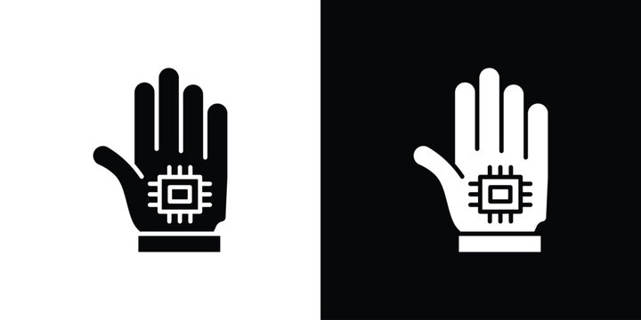 Wired gloves icon of a flat style vector