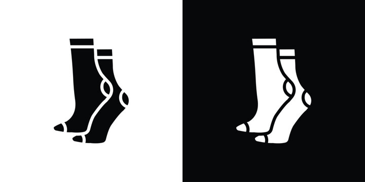 Women socks icon of a flat style vector