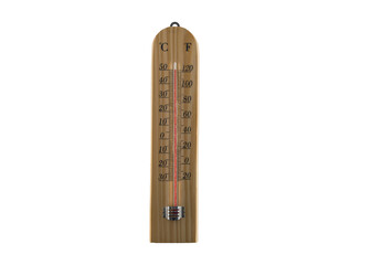 Thermometer shows extreme heat – symbol of heat wave or climate change. Midsummer heat: Outdoor...