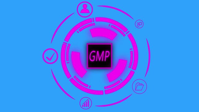 good manufacturing practice certification quality control on virtual screen. GMP
