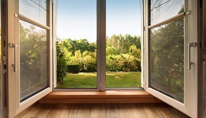 sliding door with mosquito net frame