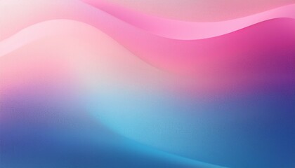 Fototapeta premium a gentle gradient of pink transitioning to blue grainy texture background evoking a soft and dreamy atmosphere with a smooth color flow