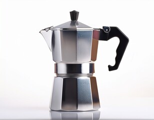 moka pot or moka coffee isolated on white background