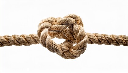 rope knot isolated on white