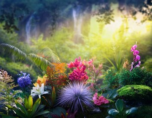 Obraz premium beautiful nature live bright colors fresh plants and flowers nature