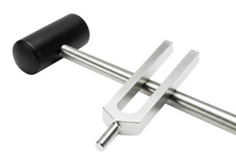 High-Quality Tuning Fork with Striker Precise Frequency for Sound Therapy and Musical Applications