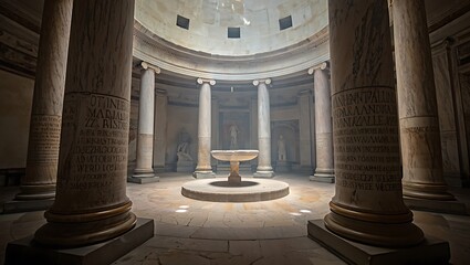 Ancient Roman Architecture Temple of Columns and Light