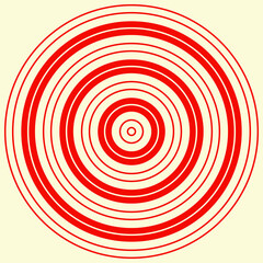 Circle shapes pattern. Circles ornament. Figures background. Simple wallpaper. Linear motif. Geometrical backdrop. Digital paper. Web designing, Textile print. Vector abstract.