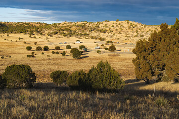 A view of Rob Jagger's Campground, in BLM’s Fort Stanton – Snowy River Cave National Conservation Area in spring.
