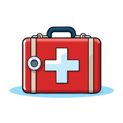 Obraz premium Professional First Aid Icon Vector Illustration for Medical Emergency Services