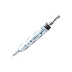 High-Quality Medical Syringe Isolated Icon Vector Illustration for Healthcare Professionals