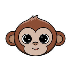macaco desenho infantil minimalista