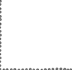 Corner frame doodle hand drawing element