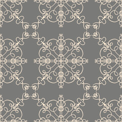 Vintage pattern with floral simple geometric ornate for fabric and textile, wallpaper, packaging or card background.