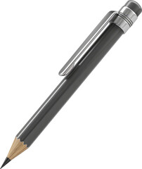 Detailed Close-up of a Modern Graphite Pencil
