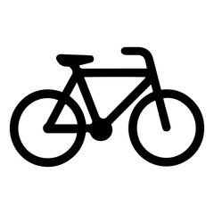 Fototapeta premium Classic Bicycle Icon Simple Line Art Illustration of a Bike