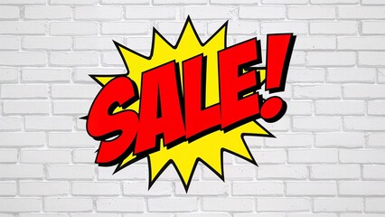 Eyecatching sale graphic with starburst design