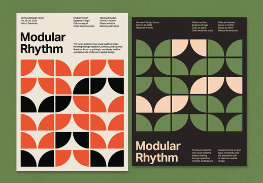 Swiss Style Poster Modular Layout