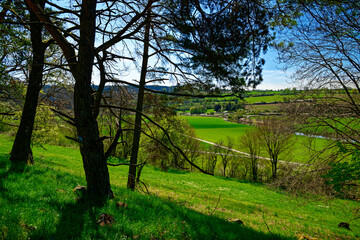 Naklejka premium a beautiful day in the ancient town of Dollnstein