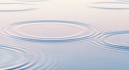 Soft Light on Tranquil Water Surface with Ripples