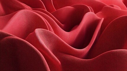 Abstract Red 3D Wave Background Texture Digital Art Design Modern Elegant Smooth Surface Pattern Graphic Resource Illustration Red Background Red Texture Red Wave Red Pattern Red  