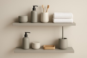 Contemporary bathroom design featuring minimalist storage solutions and modern home aesthetics