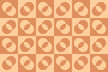 Circle Shapes and Designs Brown Colors Geometric Pattern Abstract Background Geometric Background