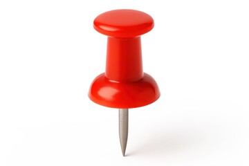 Bright red thumbtack with professional quality for office organization and presentations