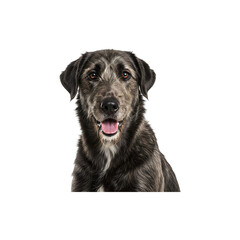Obraz premium Happy Labrador Retriever with tongue out, ready for playtime fun