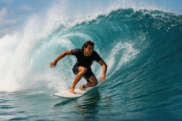 Professional surfing excellence showcasing water sports mastery and ocean athletic performance