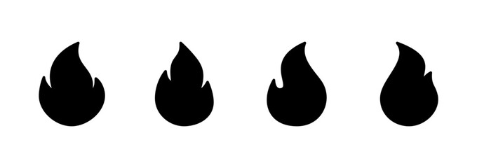 Fire icon vector. fire sign and symbol