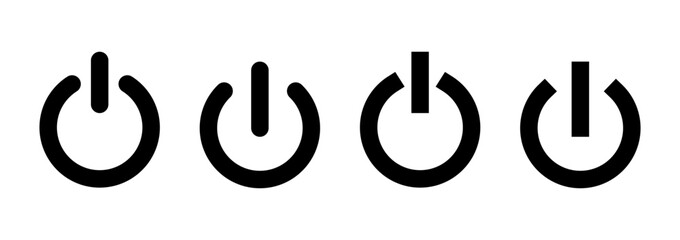 Power icon vector. Power Switch sign and symbol. Electric power