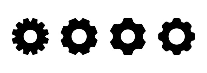 Setting icon vector. Cog sign and symbol. Gear Sign