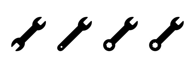 Wrench icon vector. repair icon. tools sign and symbol