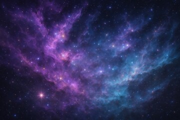 Cosmic nebula journey through interstellar space with vibrant colors and ethereal cosmic phenomena