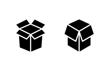 Box icon vector illustration. box sign and symbol, parcel, package