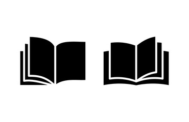 Book icon vector illustration. open book sign and symbol. ebook icon