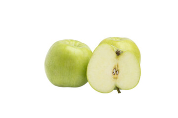 Green apples – PNG, front view, isolated on transparent background