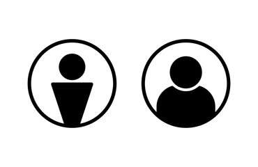 Fototapeta premium User Icon vector illustration. person sign and symbol. people icon.