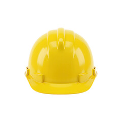 Fototapeta premium Bright Yellow Safety Helmet for Construction and Industrial Use