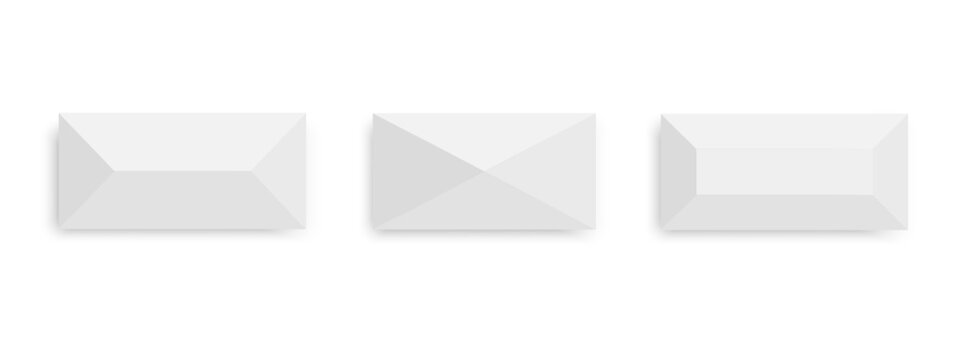 Set of tent top view. Gazebo umbrellas in rectangle shapes. Event sunshades in overhead position. Market canopy mockups isolated on white background. Marquee templates. Vector realistic illustration.