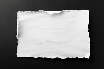 Obraz premium White sheets paper on black background, Blank paper